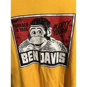 Ben Davis Shirt Men's Medium Gold Vintage Gorilla Logo Short Sleeve T-Shirt